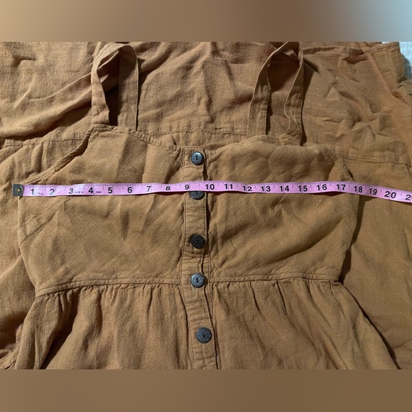 Universal Thread Tan Button-Front Dress - Picture 5 of 6